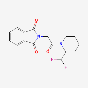 2-[2-[2-(Difluoromethyl)piperidin-1-yl]-2-oxoethyl]isoindole-1,3-dione