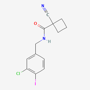 N-[(3-chloro-4-iodophenyl)methyl]-1-cyanocyclobutane-1-carboxamide