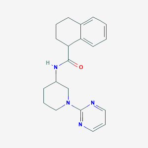 molecular formula C20H24N4O B7050364 N-(1-pyrimidin-2-ylpiperidin-3-yl)-1,2,3,4-tetrahydronaphthalene-1-carboxamide 