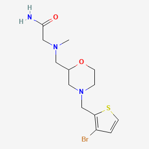 2-[[4-[(3-Bromothiophen-2-yl)methyl]morpholin-2-yl]methyl-methylamino]acetamide