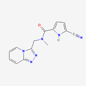 5-cyano-N-methyl-N-([1,2,4]triazolo[4,3-a]pyridin-3-ylmethyl)-1H-pyrrole-2-carboxamide