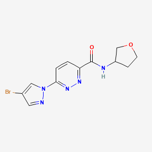 6-(4-bromopyrazol-1-yl)-N-(oxolan-3-yl)pyridazine-3-carboxamide