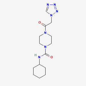 N-cyclohexyl-4-[2-(tetrazol-1-yl)acetyl]piperazine-1-carboxamide