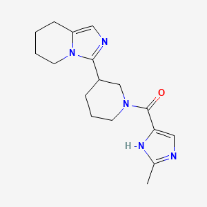 (2-methyl-1H-imidazol-5-yl)-[3-(5,6,7,8-tetrahydroimidazo[1,5-a]pyridin-3-yl)piperidin-1-yl]methanone