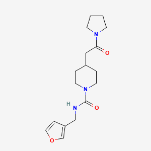 N-(furan-3-ylmethyl)-4-(2-oxo-2-pyrrolidin-1-ylethyl)piperidine-1-carboxamide