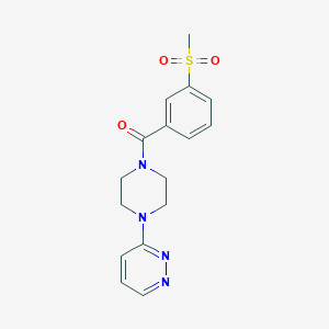 (3-Methylsulfonylphenyl)-(4-pyridazin-3-ylpiperazin-1-yl)methanone