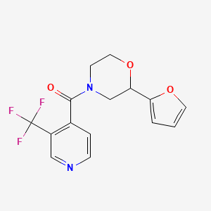 [2-(Furan-2-yl)morpholin-4-yl]-[3-(trifluoromethyl)pyridin-4-yl]methanone