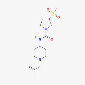 N-[1-(2-methylprop-2-enyl)piperidin-4-yl]-3-methylsulfonylpyrrolidine-1-carboxamide