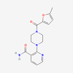 2-[4-(5-Methylfuran-2-carbonyl)piperazin-1-yl]pyridine-3-carboxamide