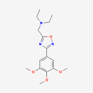 N-ethyl-N-[[3-(3,4,5-trimethoxyphenyl)-1,2,4-oxadiazol-5-yl]methyl]ethanamine