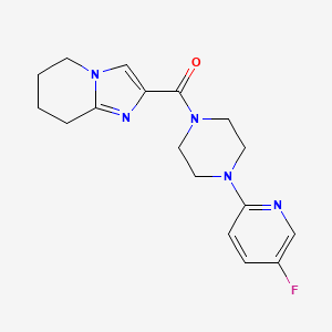 [4-(5-Fluoropyridin-2-yl)piperazin-1-yl]-(5,6,7,8-tetrahydroimidazo[1,2-a]pyridin-2-yl)methanone