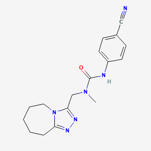 3-(4-cyanophenyl)-1-methyl-1-(6,7,8,9-tetrahydro-5H-[1,2,4]triazolo[4,3-a]azepin-3-ylmethyl)urea