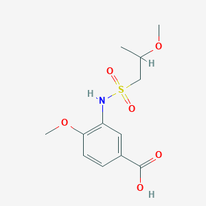 4-Methoxy-3-(2-methoxypropylsulfonylamino)benzoic acid