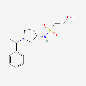 2-methoxy-N-[1-(1-phenylethyl)pyrrolidin-3-yl]ethanesulfonamide