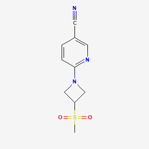 6-(3-Methylsulfonylazetidin-1-yl)pyridine-3-carbonitrile