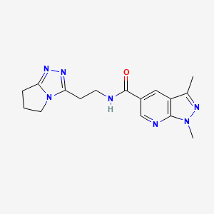 N-[2-(6,7-dihydro-5H-pyrrolo[2,1-c][1,2,4]triazol-3-yl)ethyl]-1,3-dimethylpyrazolo[3,4-b]pyridine-5-carboxamide