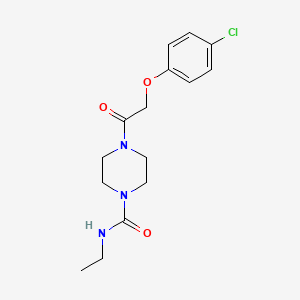 4-[2-(4-chlorophenoxy)acetyl]-N-ethylpiperazine-1-carboxamide