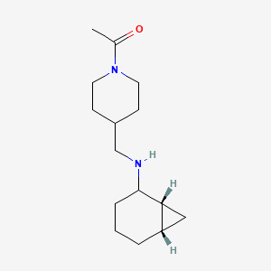 1-[4-[[[(1R,6S)-2-bicyclo[4.1.0]heptanyl]amino]methyl]piperidin-1-yl]ethanone