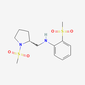 2-methylsulfonyl-N-[[(2R)-1-methylsulfonylpyrrolidin-2-yl]methyl]aniline