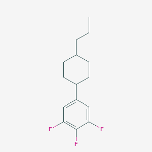 molecular formula C15H19F3 B070511 1,2,3-Trifluoro-5-(4-propylcyclohexyl)benzene CAS No. 178495-84-6