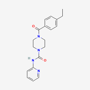 4-(4-ethylbenzoyl)-N-pyridin-2-ylpiperazine-1-carboxamide