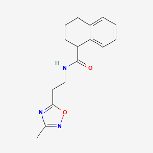 N-[2-(3-methyl-1,2,4-oxadiazol-5-yl)ethyl]-1,2,3,4-tetrahydronaphthalene-1-carboxamide