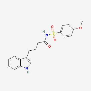 4-(1H-indol-3-yl)-N-(4-methoxyphenyl)sulfonylbutanamide