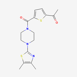 1-[5-[4-(4,5-Dimethyl-1,3-thiazol-2-yl)piperazine-1-carbonyl]thiophen-2-yl]ethanone