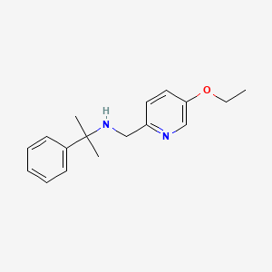 molecular formula C17H22N2O B7051384 N-[(5-ethoxypyridin-2-yl)methyl]-2-phenylpropan-2-amine 