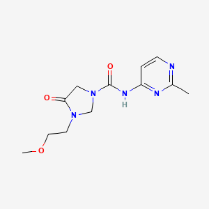 3-(2-methoxyethyl)-N-(2-methylpyrimidin-4-yl)-4-oxoimidazolidine-1-carboxamide