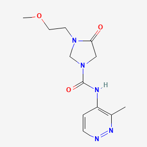 3-(2-methoxyethyl)-N-(3-methylpyridazin-4-yl)-4-oxoimidazolidine-1-carboxamide