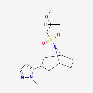 8-(2-Methoxypropylsulfonyl)-3-(2-methylpyrazol-3-yl)-8-azabicyclo[3.2.1]octane