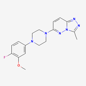 6-[4-(4-Fluoro-3-methoxyphenyl)piperazin-1-yl]-3-methyl-[1,2,4]triazolo[4,3-b]pyridazine