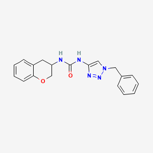 1-(1-benzyltriazol-4-yl)-3-(3,4-dihydro-2H-chromen-3-yl)urea