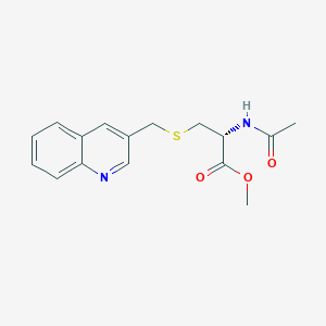 methyl (2R)-2-acetamido-3-(quinolin-3-ylmethylsulfanyl)propanoate