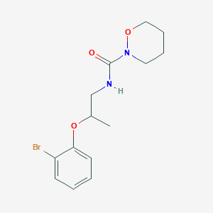 N-[2-(2-bromophenoxy)propyl]oxazinane-2-carboxamide