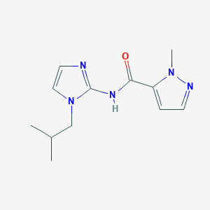 2-methyl-N-[1-(2-methylpropyl)imidazol-2-yl]pyrazole-3-carboxamide