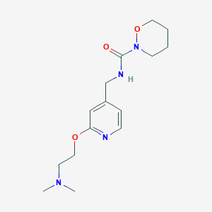 N-[[2-[2-(dimethylamino)ethoxy]pyridin-4-yl]methyl]oxazinane-2-carboxamide