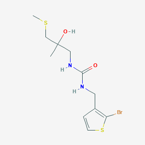 1-[(2-Bromothiophen-3-yl)methyl]-3-(2-hydroxy-2-methyl-3-methylsulfanylpropyl)urea