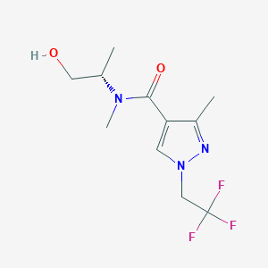 N-[(2S)-1-hydroxypropan-2-yl]-N,3-dimethyl-1-(2,2,2-trifluoroethyl)pyrazole-4-carboxamide