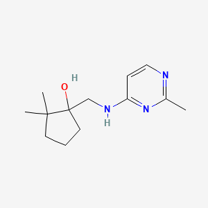 2,2-Dimethyl-1-[[(2-methylpyrimidin-4-yl)amino]methyl]cyclopentan-1-ol