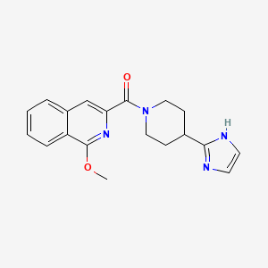 [4-(1H-imidazol-2-yl)piperidin-1-yl]-(1-methoxyisoquinolin-3-yl)methanone