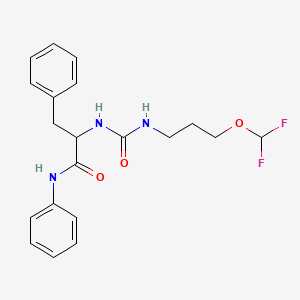 2-[3-(difluoromethoxy)propylcarbamoylamino]-N,3-diphenylpropanamide