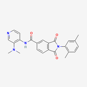 N-[3-(dimethylamino)pyridin-4-yl]-2-(2,5-dimethylphenyl)-1,3-dioxoisoindole-5-carboxamide