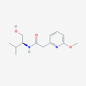 N-[(2S)-1-hydroxy-3-methylbutan-2-yl]-2-(6-methoxypyridin-2-yl)acetamide