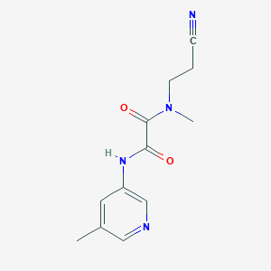 N'-(2-cyanoethyl)-N'-methyl-N-(5-methylpyridin-3-yl)oxamide