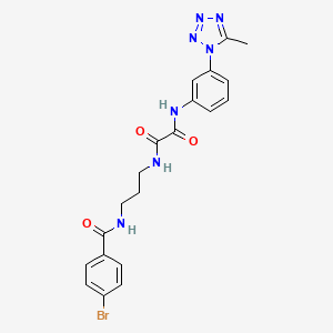 N-[3-[(4-bromobenzoyl)amino]propyl]-N'-[3-(5-methyltetrazol-1-yl)phenyl]oxamide