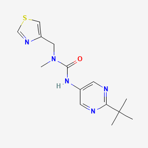 3-(2-Tert-butylpyrimidin-5-yl)-1-methyl-1-(1,3-thiazol-4-ylmethyl)urea