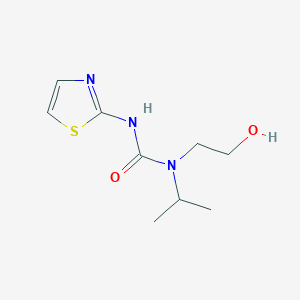 molecular formula C9H15N3O2S B7051879 1-(2-Hydroxyethyl)-1-propan-2-yl-3-(1,3-thiazol-2-yl)urea 