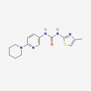 1-(4-Methyl-1,3-thiazol-2-yl)-3-(6-piperidin-1-ylpyridin-3-yl)urea